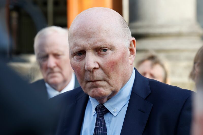 Sean Grogan, cousin of the late Joe Grogan, outside Tullamore Coroner's Court. Photograph: Nick Bradshaw/The Irish Times