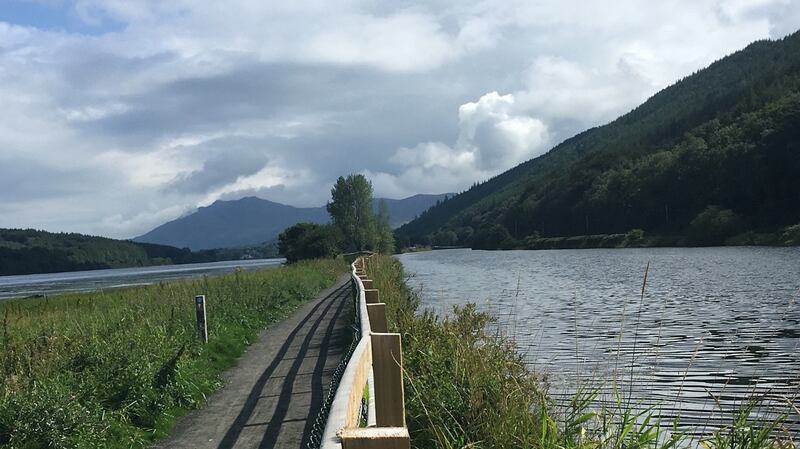 The Carlingford Lough Greenway, between Newry and Victoria Lock.