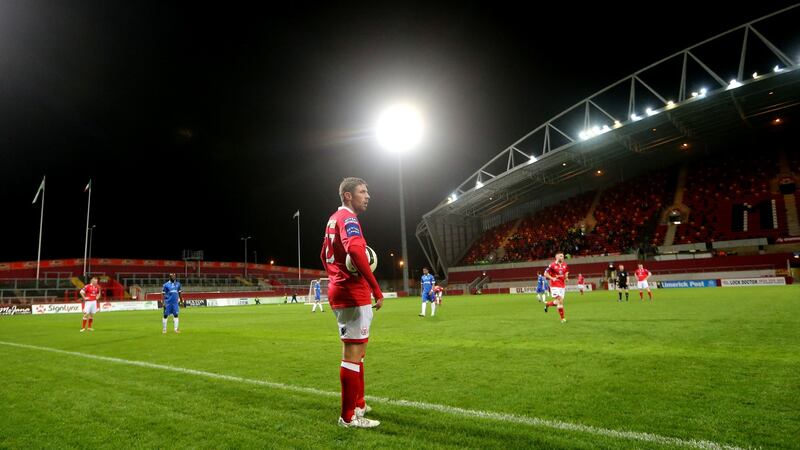In October 2013 Shels were relegated after losing 1-0 to Limerick at Thomond Park. Photo: James Crombie/Inpho