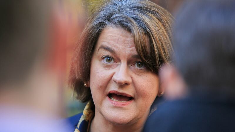 DUP leader Arlene Foster: The ultimate response would be restoring Stormont over the DUP’s head – and deliciously, the firmest way to do that has been a long-term DUP demand. Photograph:  Gareth Chaney/Collins