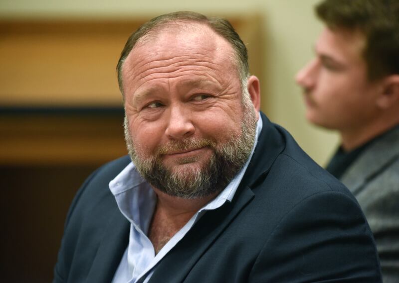 Infowars founder Alex Jones (Hearst Connecticut Media via AP, Pool, File)