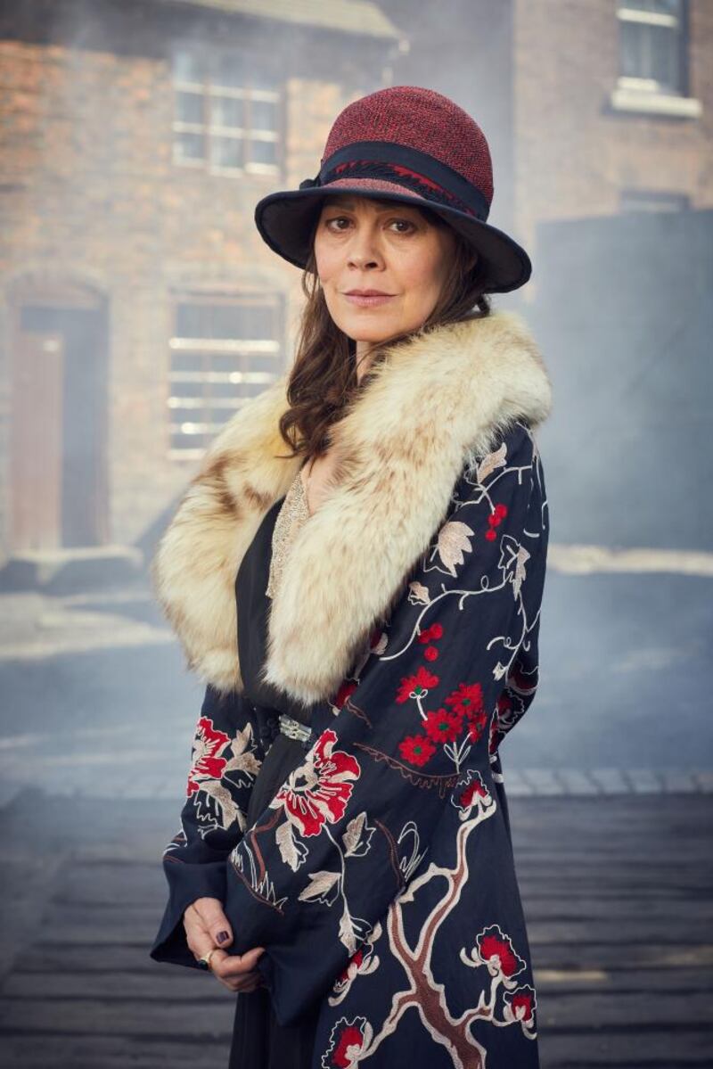 Helen McCrory as Polly Gray in the BBC series Peaky Blinders.