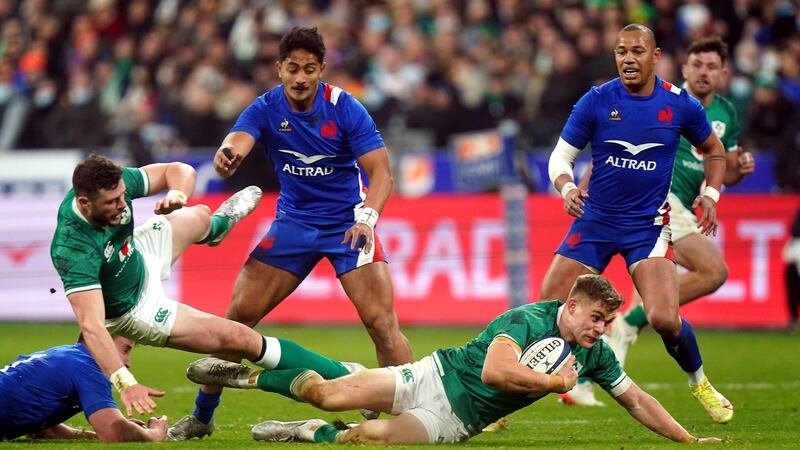 Garry Ringrose affirmed his trust in his teammates after Saturday’s defeat. Photograph: Adam Davy/PA