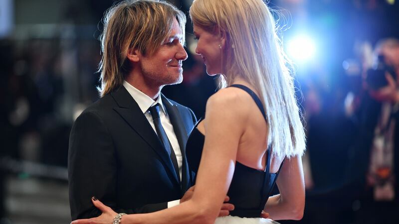 Kidman and her husband Australian country singer Keith Urban as they leave the Festival Palace following the screening of The Killing of a Sacred Deer at the Cannes Film Festival. Photograph: Getty Images