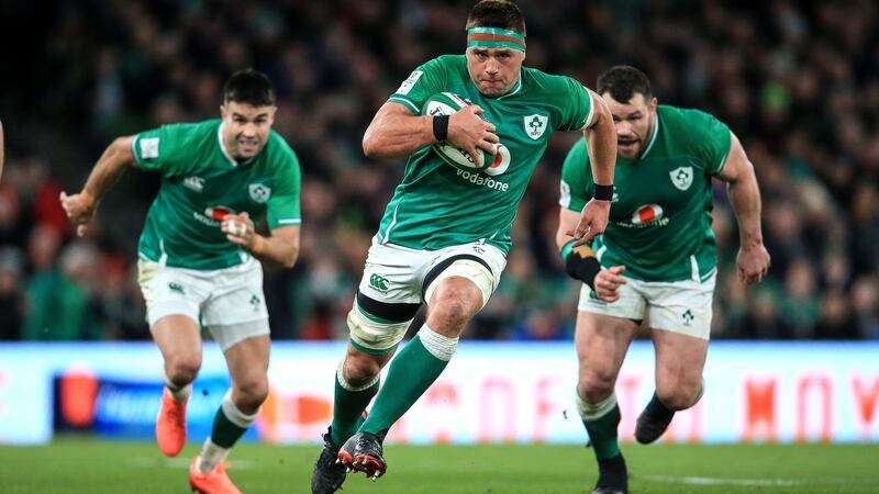 Ireland’s CJ Stander in action against Scotland in the first round of the Six Nations. Photograph: Inpho/Gary Carr