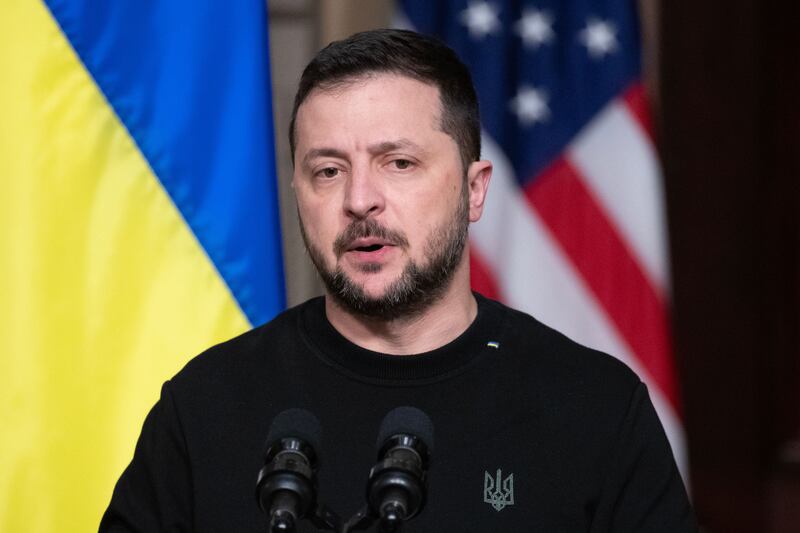 Ukrainian president Volodymyr Zelenskiy. Photograph: Michael Reynolds/EPA