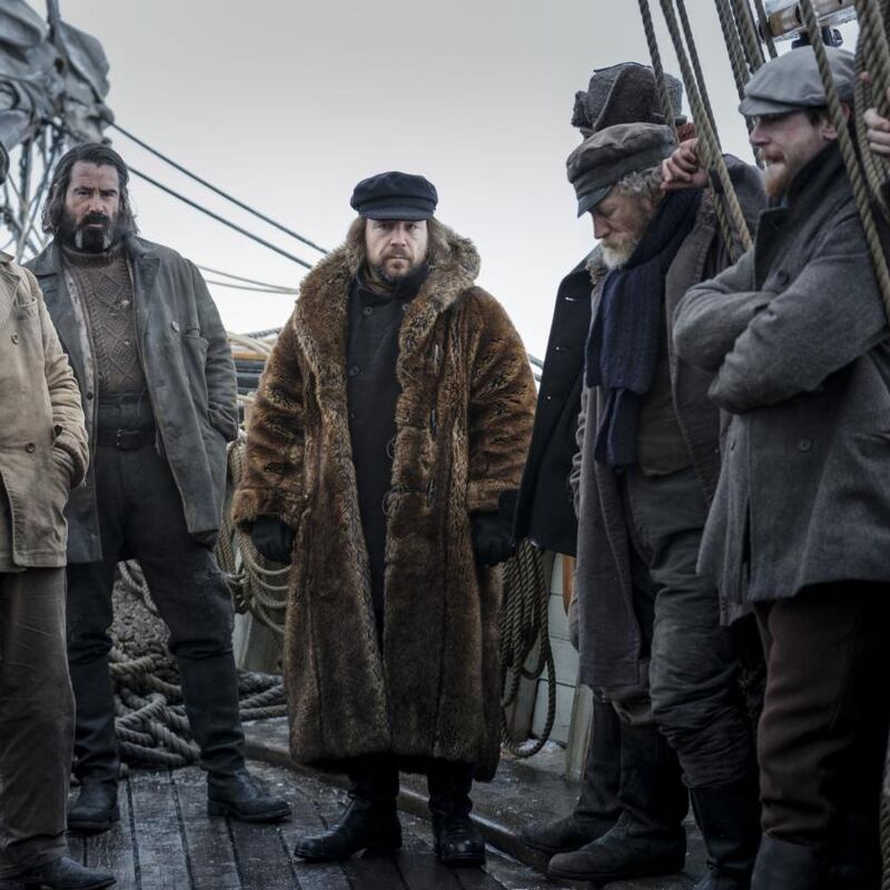 Stephen Graham (centre) as Captain Brownlee. Photograph: Nick Wall/See-Saw Films