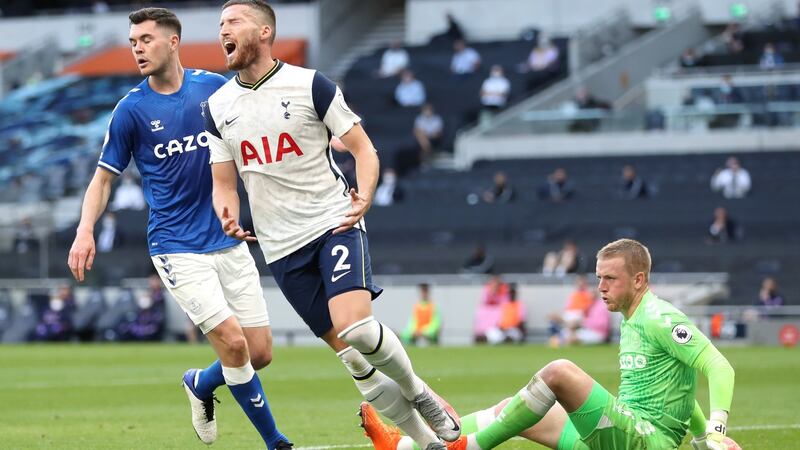 Ireland’s Matt Doherty made his Spurs debut against Everton. Photograph: Catherine Ivill/Getty