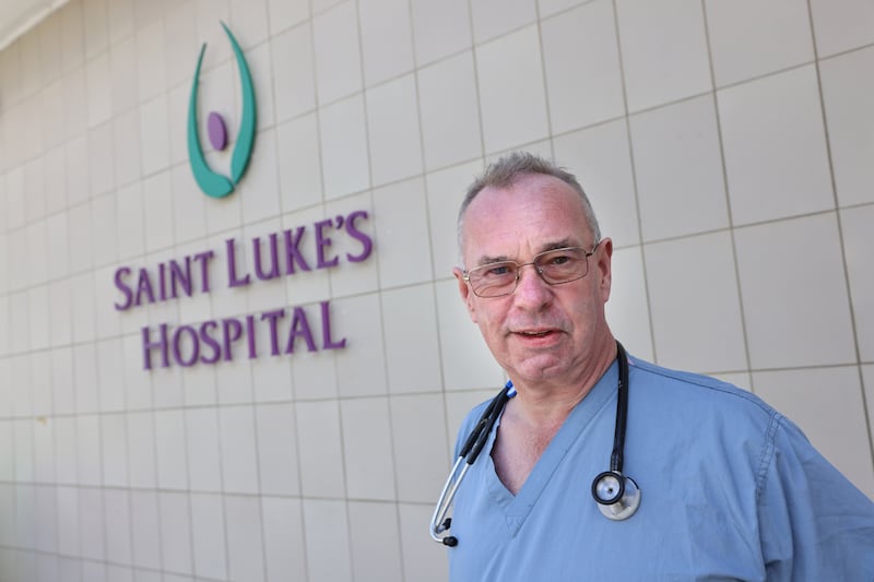 Dr Peter Maguire at St Luke’s hospital in Rathgar, Dublin. Photograph: Dara Mac Dónaill 