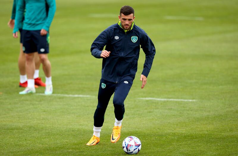 Troy Parrot: likely to be included in the starting line-up against Armenia after his late winner against Lithuania. Photograph: Ryan Byrne/Inpho