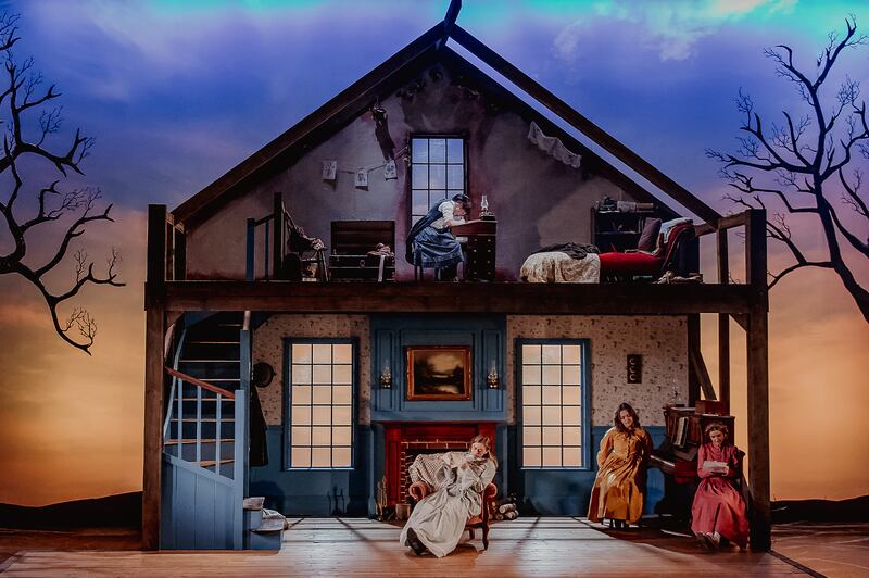 Marty Breen, Ruby Campbell, Maura Bird and Tara Cush in Little Women at the Lyric Theatre. Photograph: Carrie Davenport