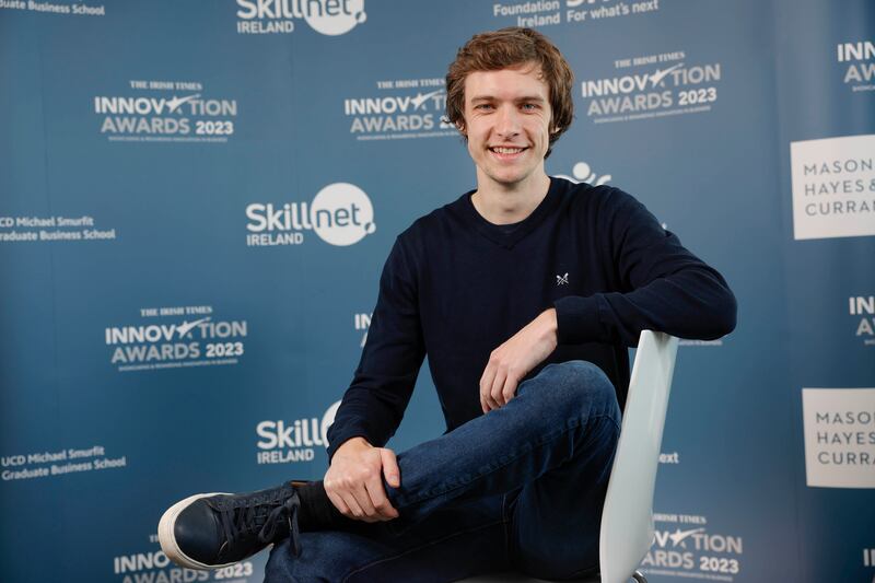 Andrew Dickson of Infraprint at The Irish Times Innovation Awards 2023 final judging day. Photograph: Conor McCabe Photography.