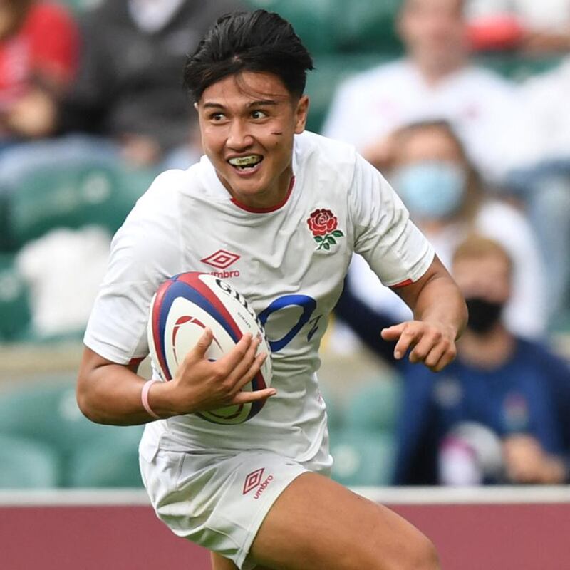 Marcus Smith is in line to start at 10 for England. Photograph: Daniel Leal-Olivas/AFP via Getty Images