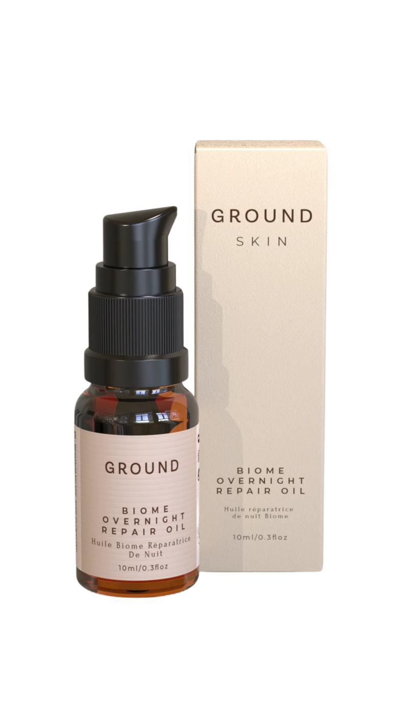 Ground Wellbeing Biome Overnight Repair Oil (€60 for 30ml from groundwellbeing.com)