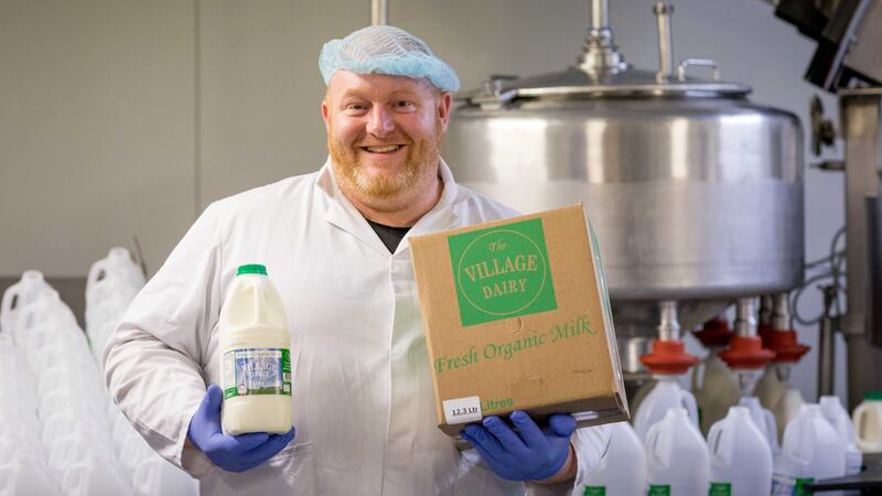 Kenny Hurley of The Village Dairy, suppliers of organic milk and cream to Gino’s Gelato