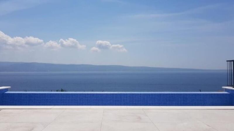 Krilo Jesenice: the 150sq m villa has views across the swimming pool to the Adriatic, 300m away