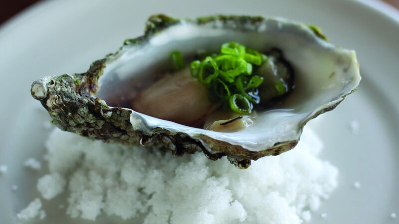 An oyster amuse bouche