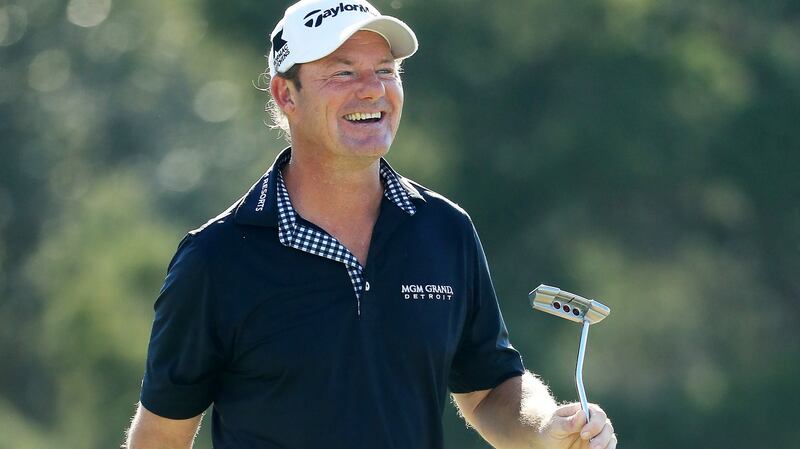 Alex Cejka claimed victory at the Parker Open in Arizona thanks to a blazing finish. Photograph: Streeter Lecka/Getty Images