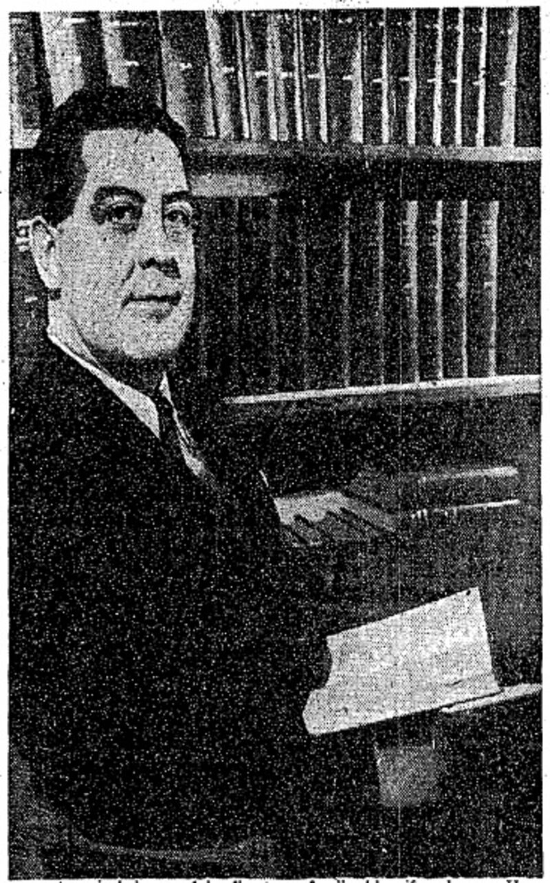 Dr Vincent Barry in November 1953: he led a group of scientists who found a cure for leprosy