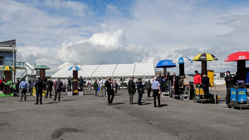 Galway Racing Festival, day three - no queueing at Ballybrit. Photograph: INPHO/Lorraine O’Sullivan