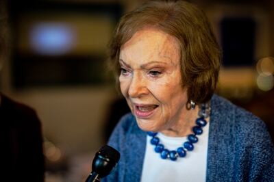  Rosalynn Carter was remembered as the most politically active US first lady since Eleanor Roosevelt. Photograph: Ron Harris/AP