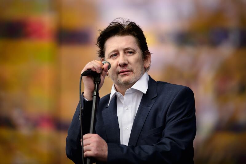 Shane MacGowan performs on stage at the British Summer Time festival in Hyde Park in central London, on July 5th, 2014. Photograph: Leon Neal/AFP via Getty Images