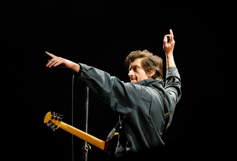 Alex Turner of Arctic Monkeys performing at Electric Picnic in September. Photograph: Alan Betson
