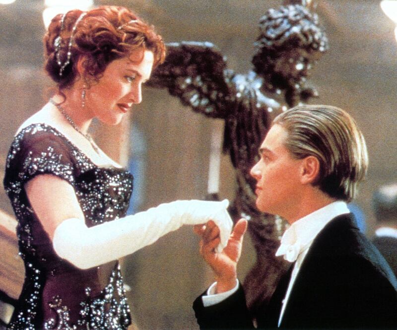 Titanic: Kate Winslet with Leonardo  DiCaprio in James Cameron’s 1997 film. Photograph: 20th Century-Fox/Getty