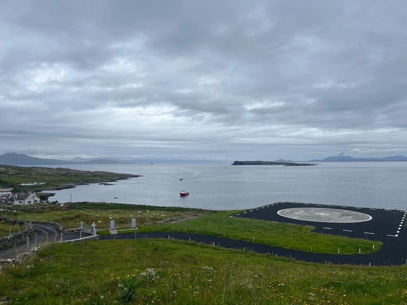 The new helipad on Inishturk, an all-weather link with the mainland in case of medical emergencies. Photograph: Rosita Boland