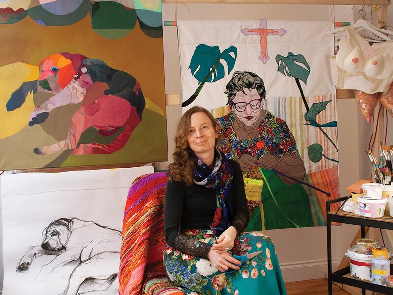 Artist Olga Anacka moved here in 2006. Photograph: Wiktor Podziewski