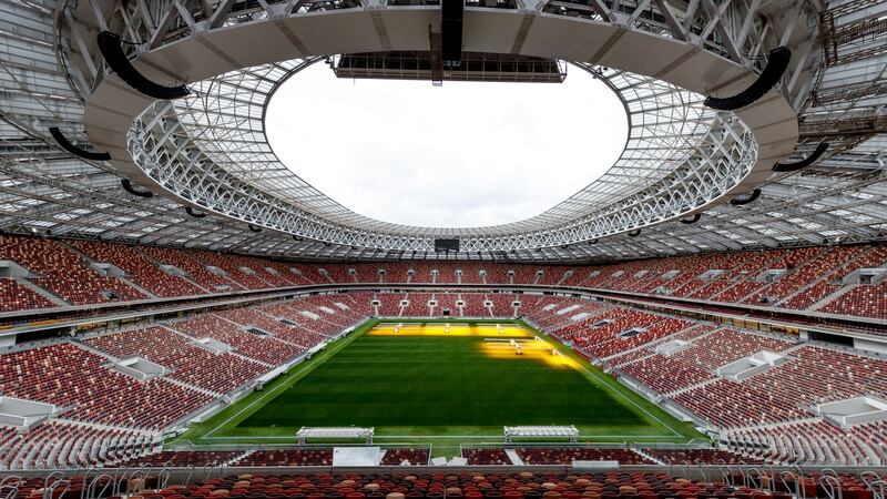 The Luzhniki Stadium, Moscow. Photograph: Lars Baron/Getty
