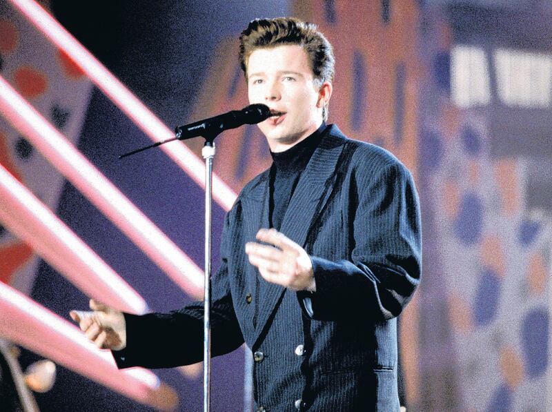 Rick Astley says he never gets annoyed by his most famous song being sung at him or being asked for selfies by people.. Photograph: Bernd Muller/Redferns