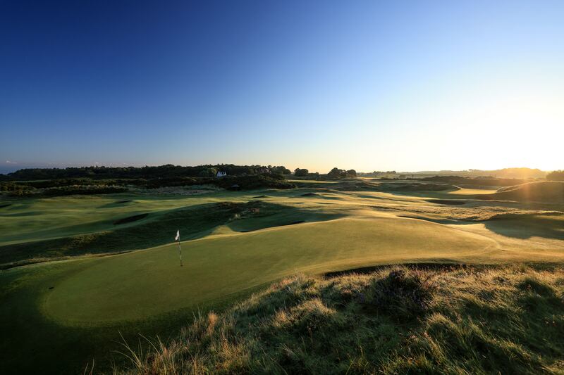 A view of the par 3, eighth hole, the Postage Stamp, at Royal Troon in Troon, Scotland. Photograph: David Cannon/R&A/R&A via Getty Images