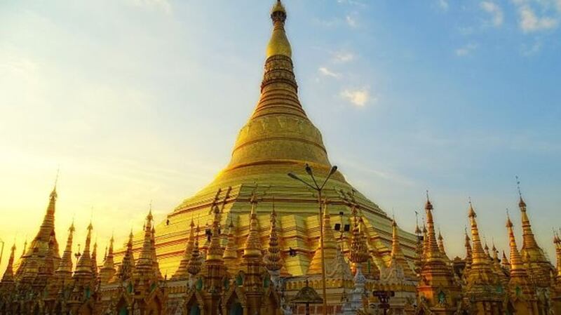 Shwedagon Pagoda is the most sacred Buddhist pagoda in Myanmar. Dhammaloka insisted that local customs be respected and westerners should be refused entry if wearing footwear. Photograph: Wiki Commons