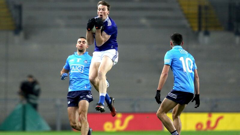 Gearóid McKiernan claims a mark. Photo: Bryan Keane/Inpho