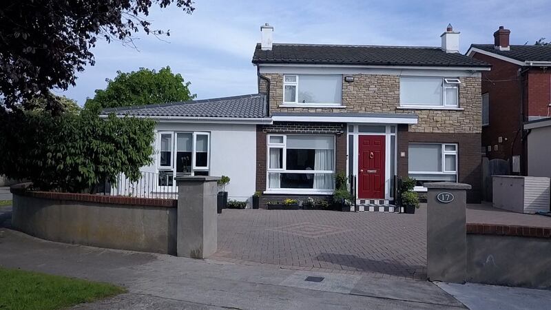 Two homes in one in Templeogue. Anne Hughes’s flat is on the left. Photograph: Grannyflats.ie