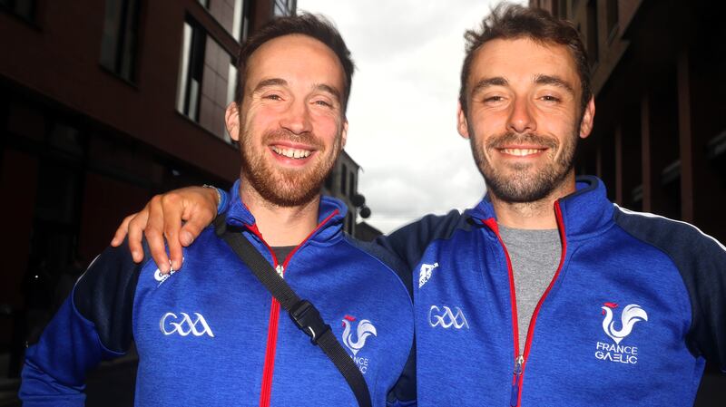 France captain Arnaud Vitrai with vice-captain Mika Bonnet before the first match of their Irish tour
