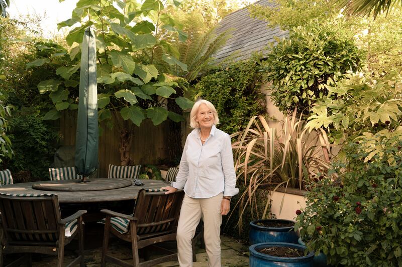 Fran Leaper, the editor of Poundbury Magazine, in Poundbury. Photograph: Francesca Jones/The New York Times