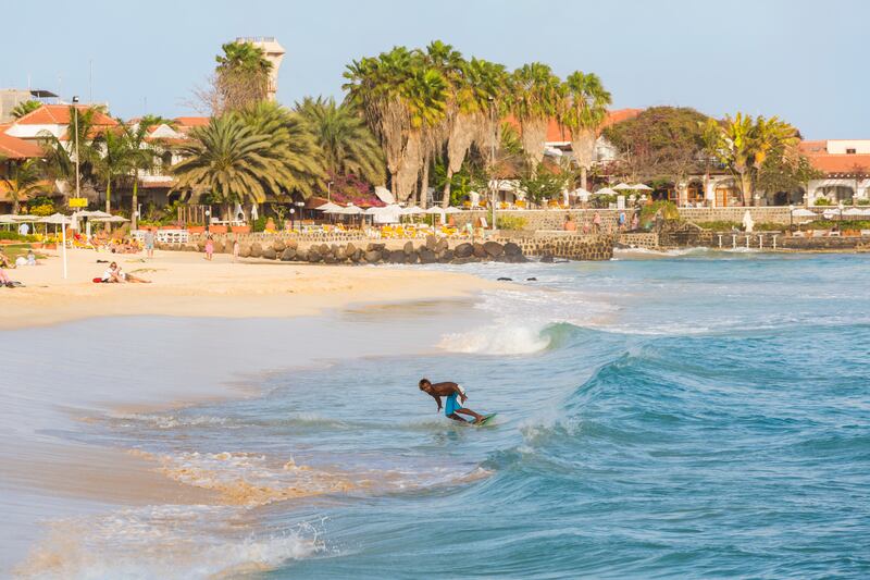 Santa Maria, on Sal, Cape Verde.