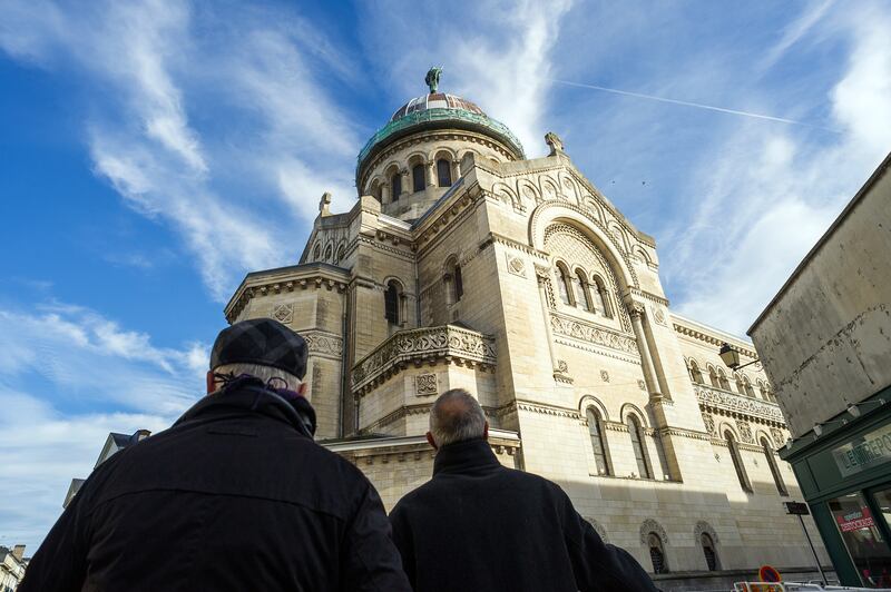 The Basilica of Saint Martin, Tours can be seen from the window of my 'charming studio'. Photograph: Guillaume Souvant/AFP/Getty 