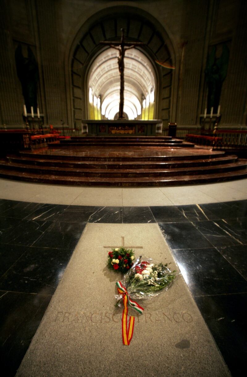 Tomb of Spain’s General Francisco Franco in the Valle de los Caidos (The Valley of the Fallen). Photograph: Philippe Desmaz/Getty Images