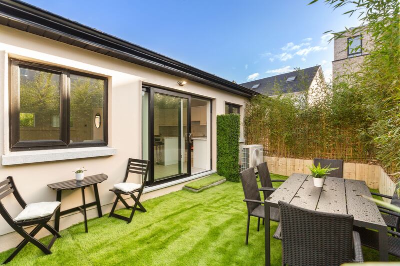 Garden with bamboo planting. Photograph: Angela Mujica
