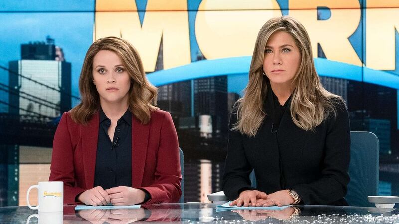 Reese Witherspoon and Jennifer Aniston in The Morning Show