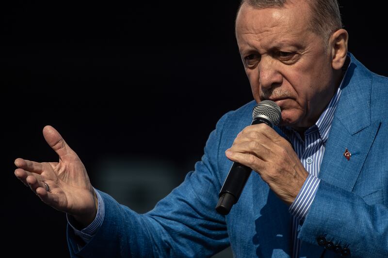 Recep Tayyip Erdogan’s second decade in power saw  a dramatic rollback of the reforms and freedoms of the first.  Photograph: Burak Kara/Getty Images