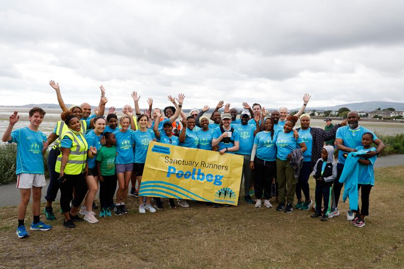Sanctuary Runners in Sandymount, Dublin.  Photograph Nick Bradshaw