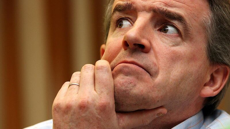 Michael O’Leary at the press conference in the Alexander Hotel Dublin in 2007. Photograph: Julien Behal/PA