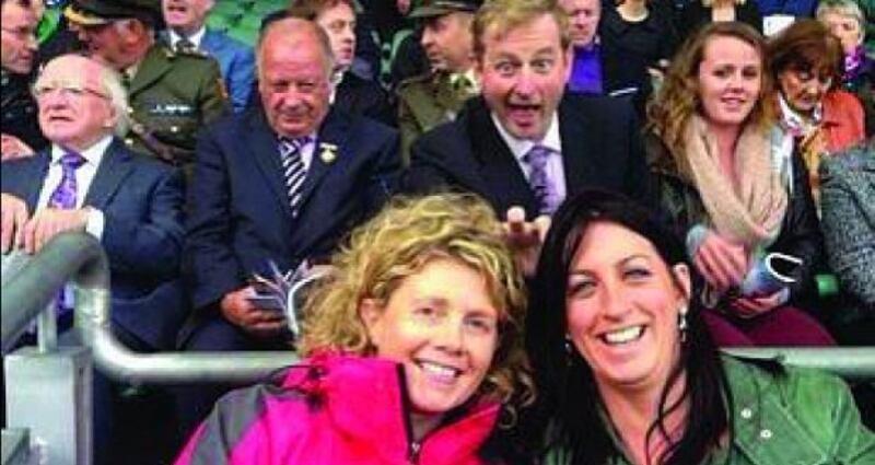 Photobomb of the Year: Enda nailed it in Croke Park at the Ladies Senior Football Final.