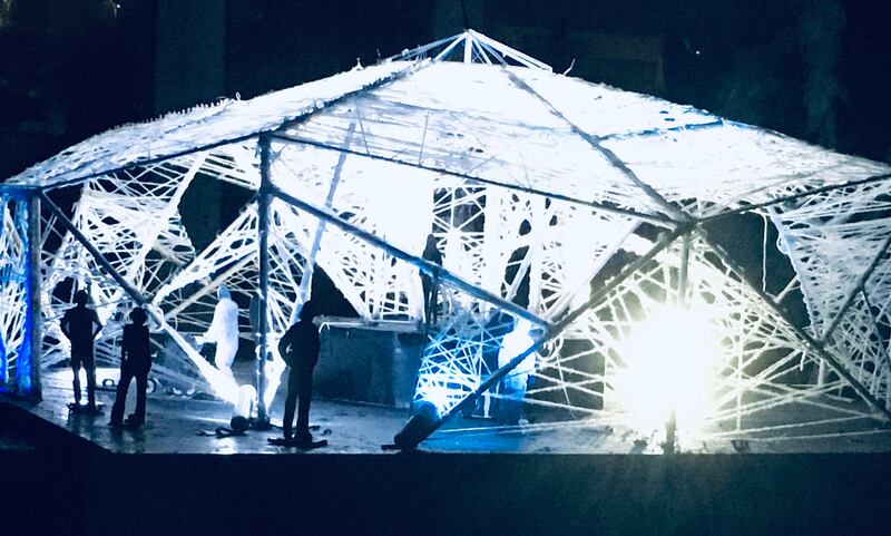 Prism, a large-scale outdoor mixed-media arts installation