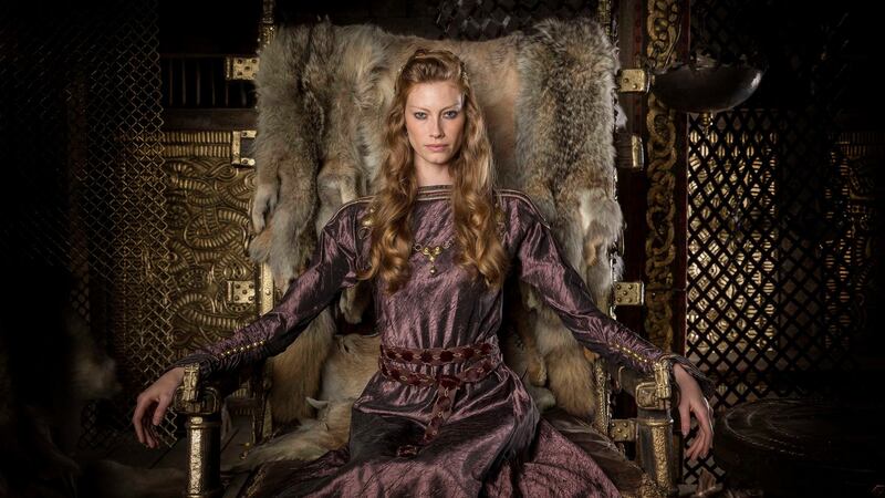 Alyssa Sutherland – Princess Aslaug in Vikings, in Ashford Studios, Co Wicklow