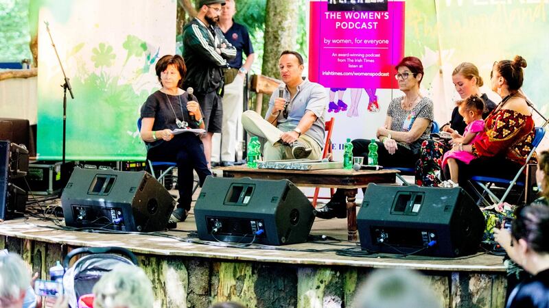 Taoiseach Leo Varadkar speaking as part of the Irish Times Women’s Podcast at the Body & Soul festival. Photo: Allen Kiely Photography